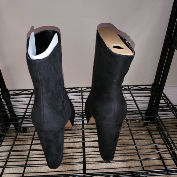 NWB Jessica Simpson Black Stretch Supreme Microsuede Selmie Platform  SZ 11M - Picture 3 of 6